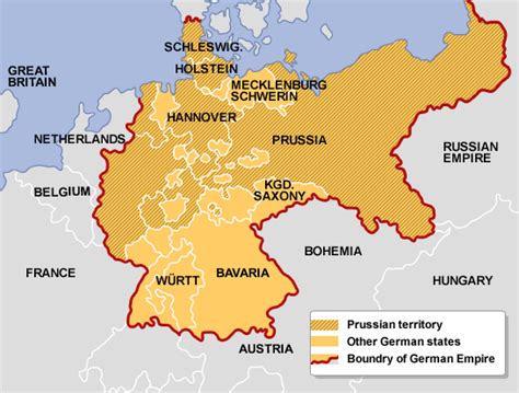 prussia vs germany map